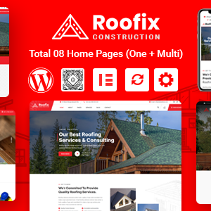 Roofix - Roofing Services WordPress Theme